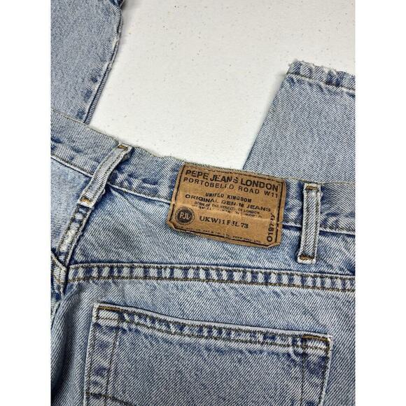 Vintage Pepe Jean London Lite Wash Slim Straight Y2K 90s Jean Size 29 - Picture 8 of 9